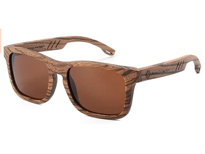 SKADINO Wood Sunglasses with Polarized lenses