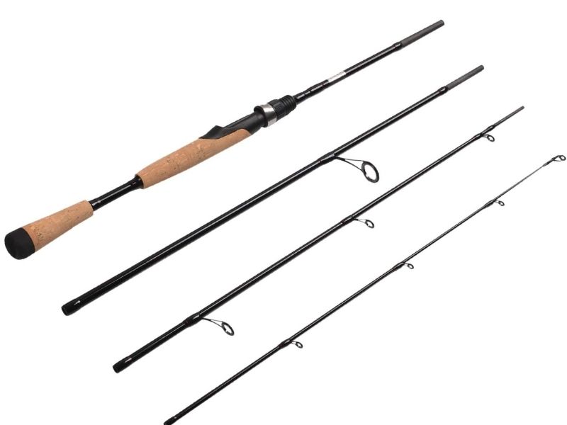 Fiblink 4 Pieces Travel Spinning Rod- Best for travelers