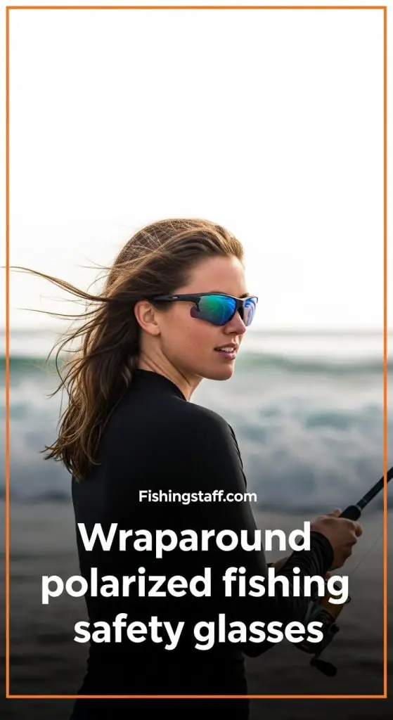 Sporty Wraparound Safety Glasses Style