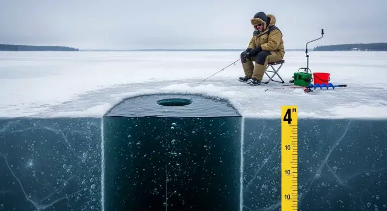 how thick does ice need to be for ice fishing