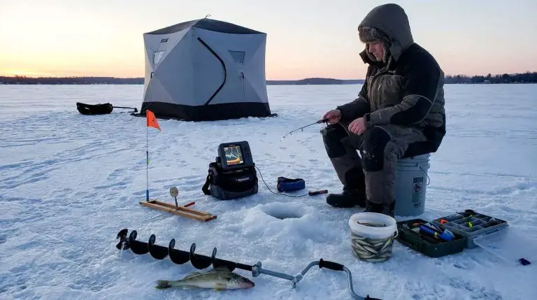 Ice Fishing Setup for Walleye